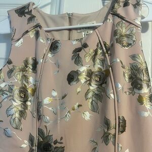 Dusty pink Floral Semi Formal Dresss